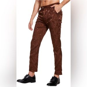 Mens Vintage Embroidered Medieval Steampunk Pants, Gothic Victorian Trousers NEW